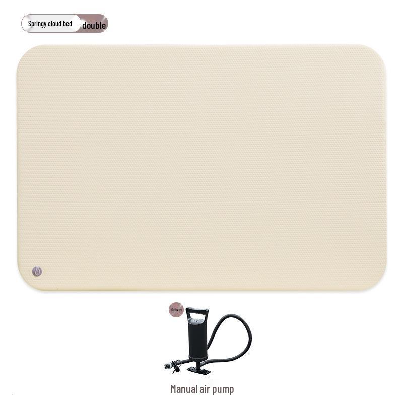 Foldable Inflatable Camping Mattress - Thickened PVC Floor Mat for Outdoor Use