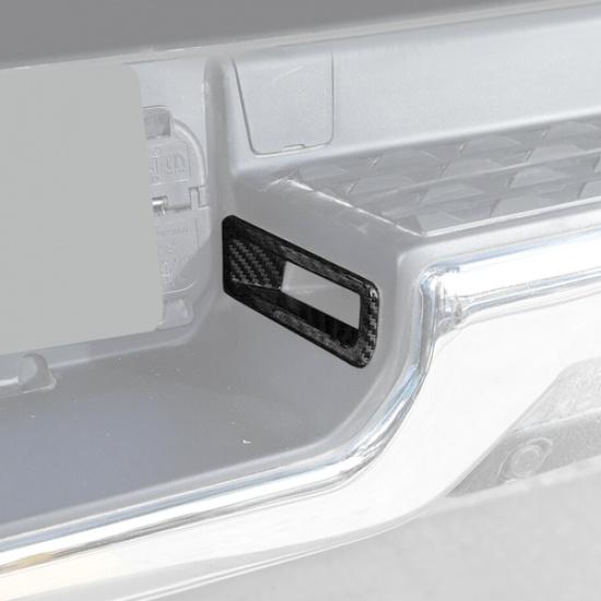 Carbon Rear License Plate Light Lamp Trim Accessories For Dodge Ram 1500 19-2025