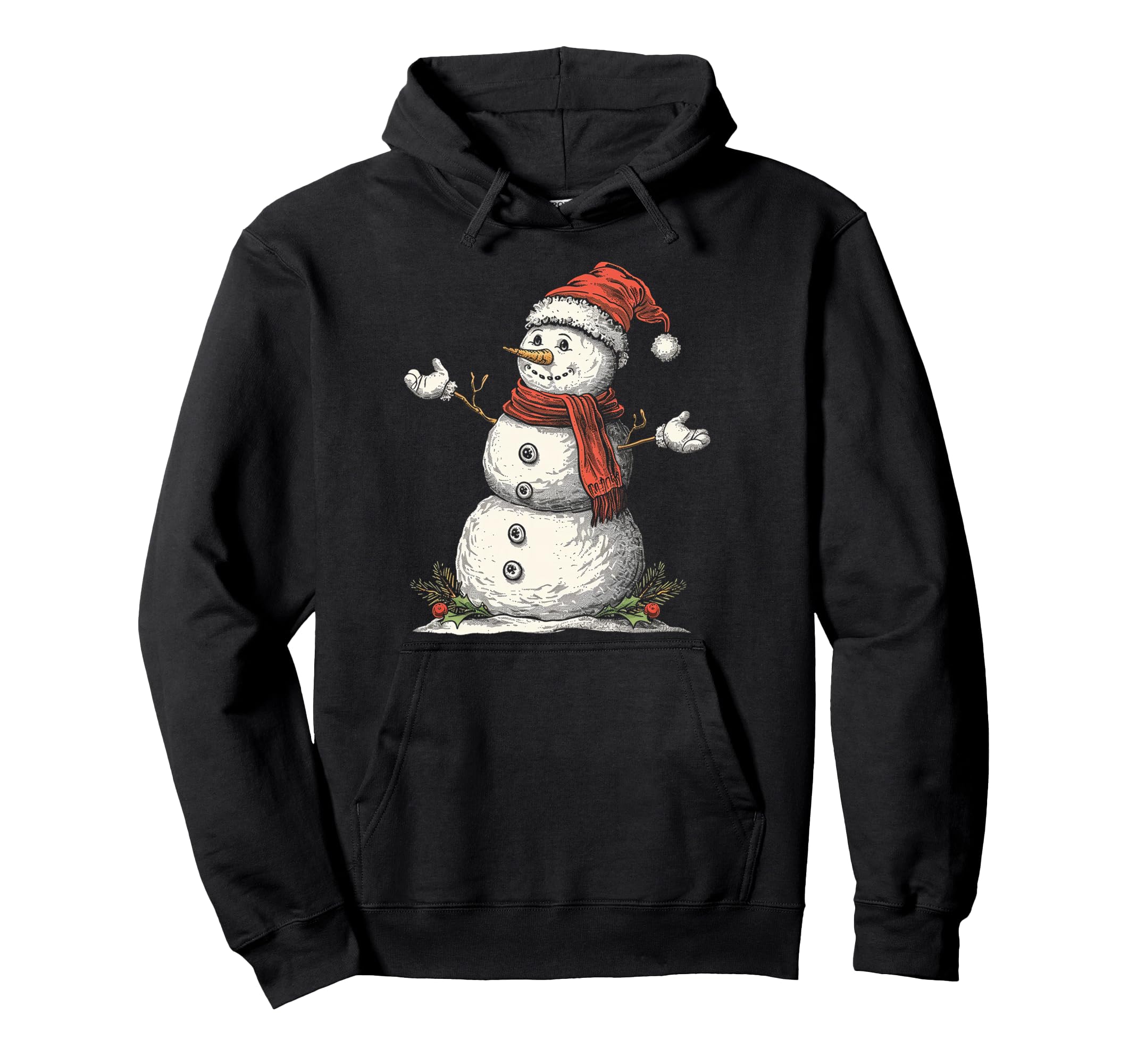 

Snowman Christmas Graphic Illustration Family Snowman Hoodie X-mas чёрный