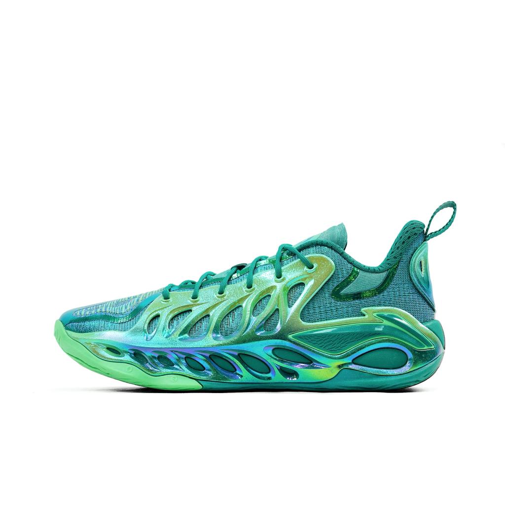 Li Ning BadFive Chase 2 SUPER Halt Unterstützung Anti-Torsion Niedrig geschnitten Basketballschuhe Herren Grün ABFW013-12