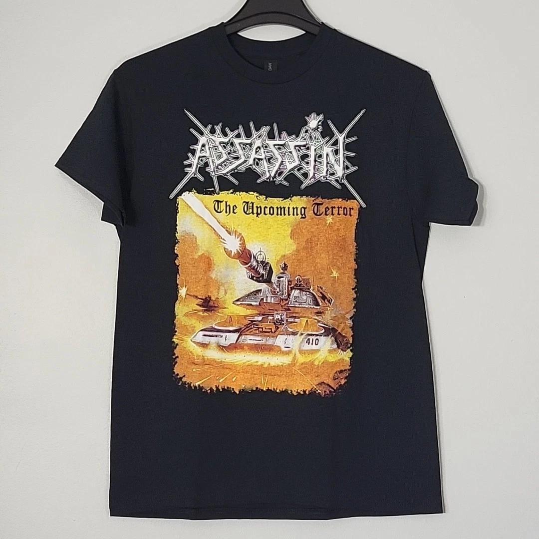 ASSASSIN The Upcoming Terror XL T-Shirt Black Mens Band Logo M
