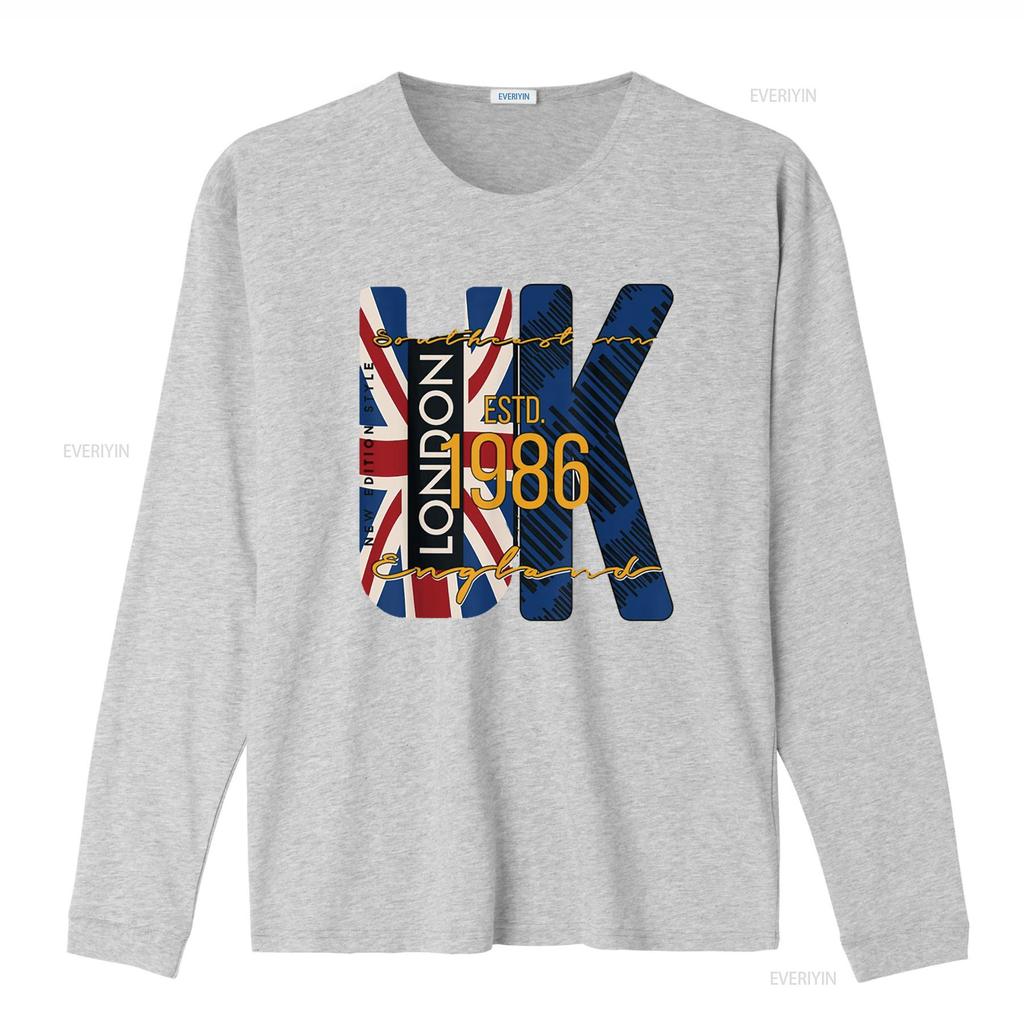 Großbritannien UK London Vereinigtes Königreich T-Shirt Schwarz X-Large Vintage Gewaschen Leicht Herren Oberteil Für Den Alltag Unisex