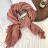 Scarf women's winter high-end sense new linen versatile cotton and linen fashion scarf scarf scarf shawl silk scarf