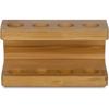 Mini Multi-slots Bamboo Stand for Toothbrush Head Space Saving Bathroom Electric Toothbrush Head Holder Non Slip Durable