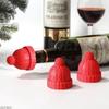 Wine Stopper Christmas Hat Silicone Wine Bottle Sealing Cap Stopper Red Wine Cork Champagne Festive Decor Kitchen Accessories