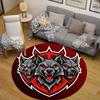 Minimalist Round Moon Multicolor Rug Pad, Non-Slip Floor Mat for Bathroom