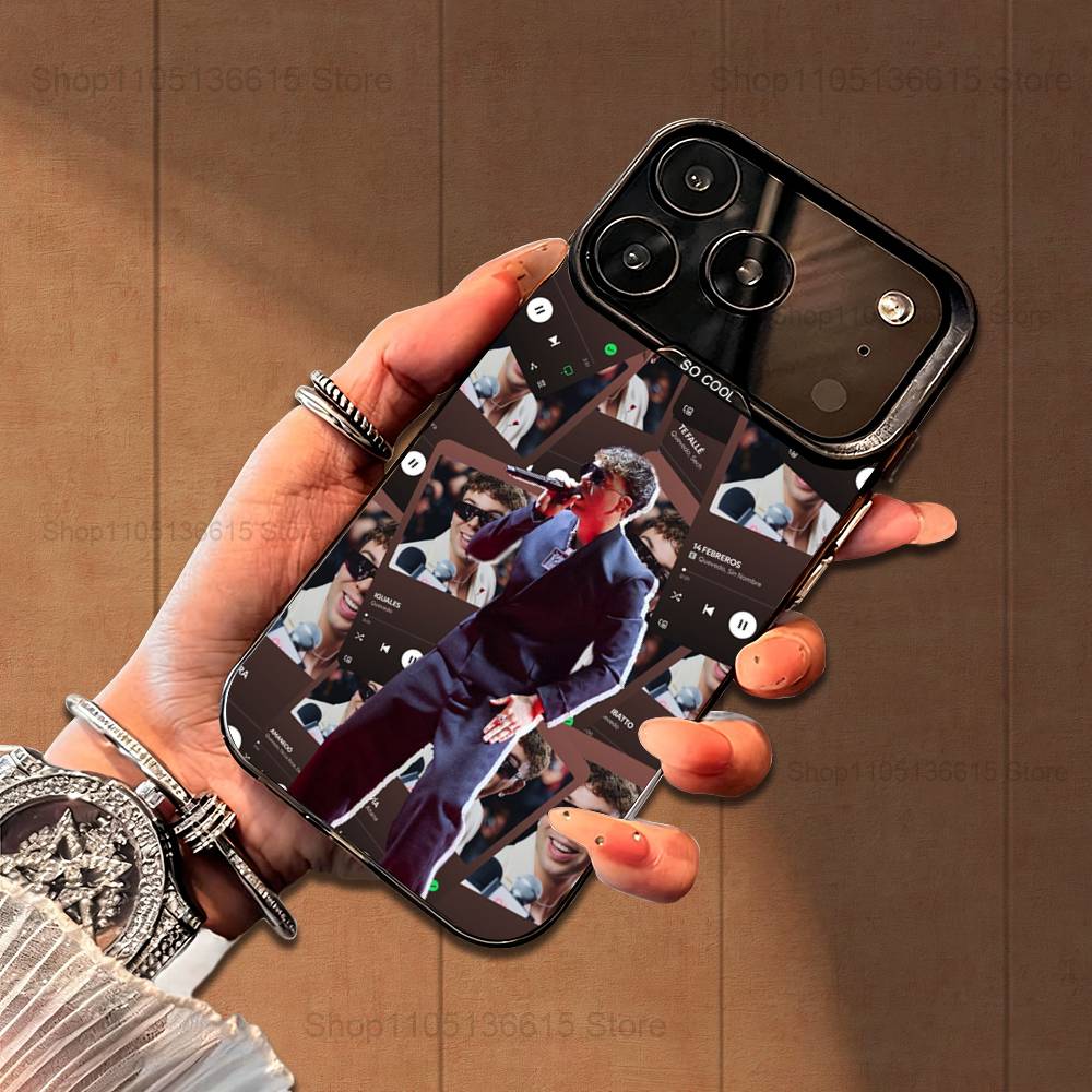 

Cool Q-Quevedo Rapper Case For iPhone 16,15,14,17,13,12,11,Mini,Pro,SE,XS,MAX,Black Matte Silicone Cover iPhone14Plus
