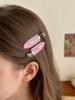Dior 2 Pièces Pince à Cheveux Transparente Rose avec Logo Barrettes Alligator en Métal Mode Accessoires Cheveux pour Femmes Franges Décor Quotidien