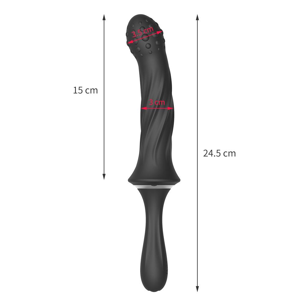 Handheld Dildo Vibrator Powerful G-spot Stimulator Butt Plug Clitoral Massager Vibrating Anal Plug Adult Sex Toys for Couple