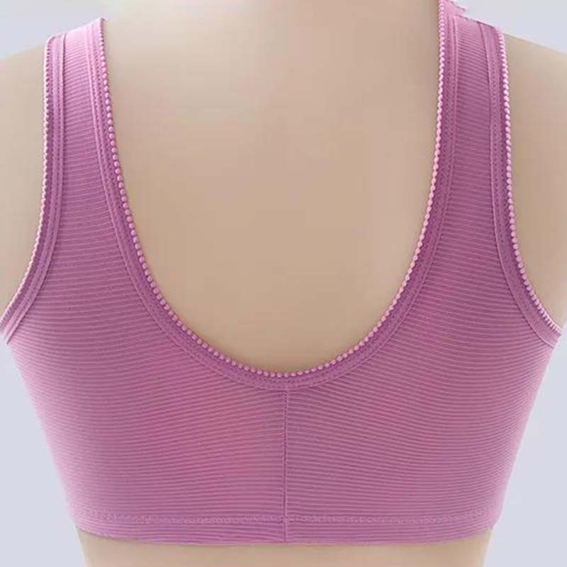Damen Bügel-BH mit Frontverschluss, dünn, schöner Rücken, leichte, atmungsaktive Unterwäsche, verstellbarer BH, Verschluss Furu