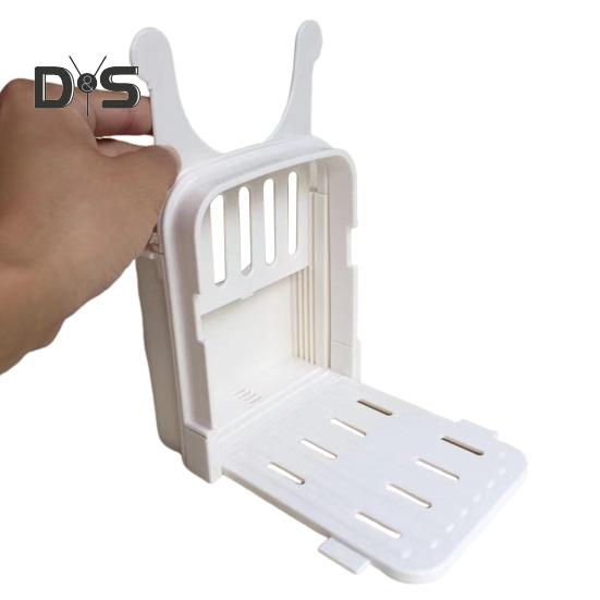 Cortadora de pan para pan casero, guía para cortar pan plegable, cortadora de pan de 3 tamaños, cortadora de pan fino, cortadora de pan manual para bagels de cocina