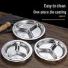 Danshi 304 Stainless Steel 3-Compartment Kids' Divided Plate