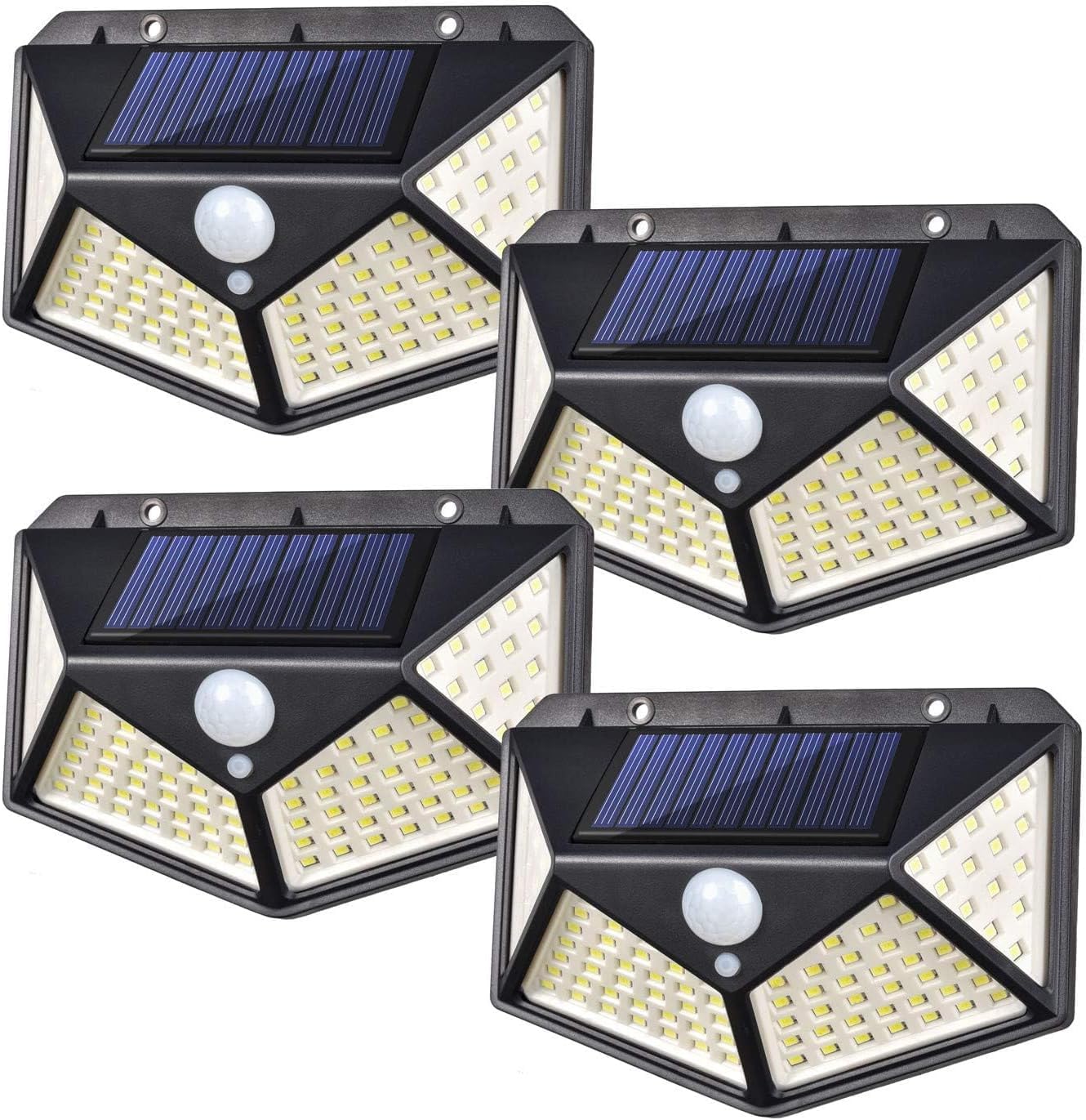 

Batone Solar Sensor Lights of 100 Light Motion 3 Lighting Solar IP65 Automatic Garden Outdoor Wall Suitable for Parking and Power and Disaster чорний