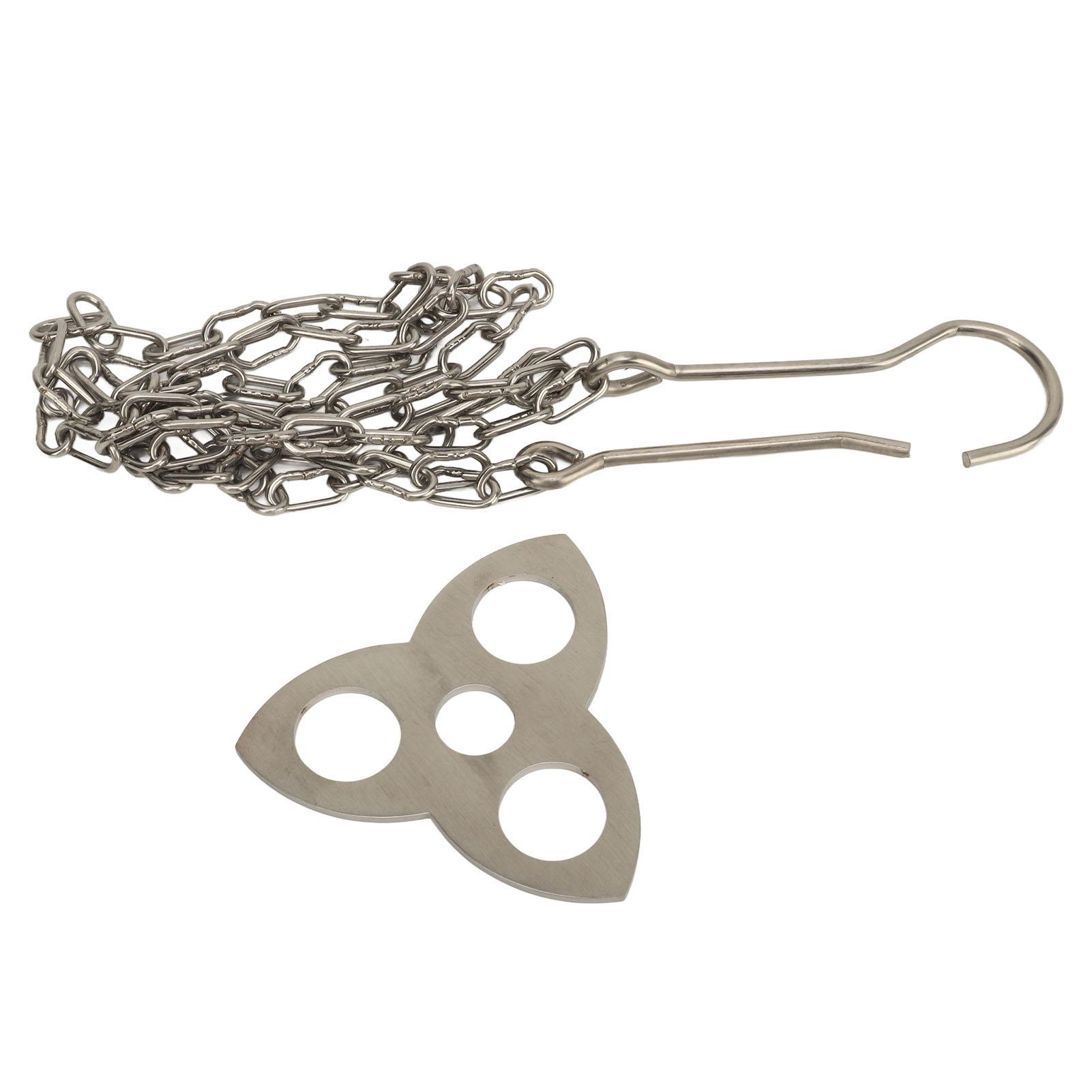 Camping Tripod Board with Adjustable Chain Support Plate Turn Branches Into Campfire Tripod Camping Cooking Accessory