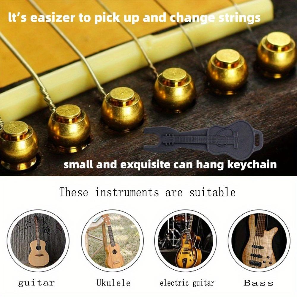 Cheville de chevalet de guitare acoustique Clou de cordes de guitare Laiton Cuivre massif Avec extracteur de cheville de chevalet de guitare