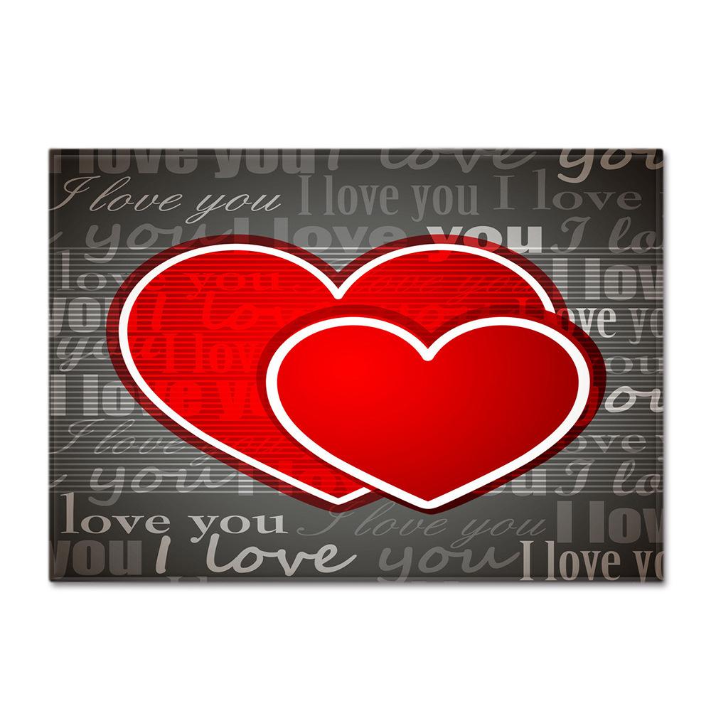 Valentine'S Day Large Carpet Simple Wind Bedroom Floor Mat