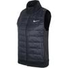 Nike Solid Color Logo Print Stand Collar Zipper Casual Sleeveless Vest Women Vests Black DD6085-010