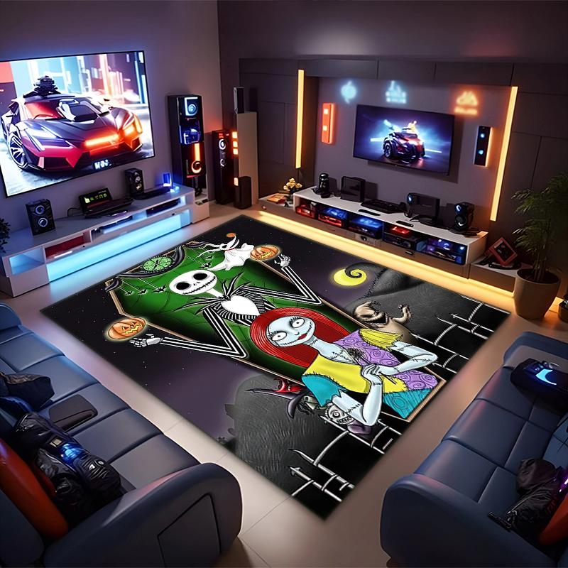 1PC The Nightmare Before Christmas Rug - home decoration Carpet For Living Room Bedroom Flooring Computer Chair Area Rug