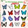 100-500Pcs High-Quality Creative High-Quality Butterfly High-Quality Decorative High-Quality Stickers High-Quality Gift Self-assembly High-Quality