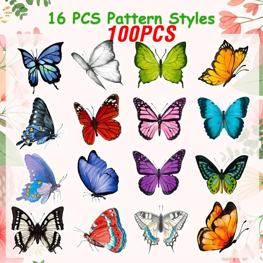 100-500Pcs High-Quality Creative High-Quality Butterfly High-Quality Decorative High-Quality Stickers High-Quality Gift Self-assembly High-Quality