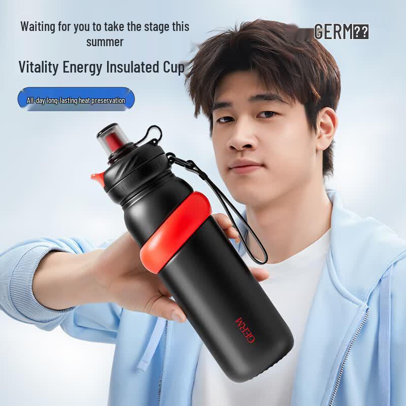 Germ Titanium Energy Thermos Mug красный черный