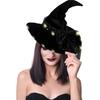 Halloween Wizard Hat Light Up Witch Hat Witch Caps Wizard Costume Accessories for Masquerades Party Decor Cosplay Props