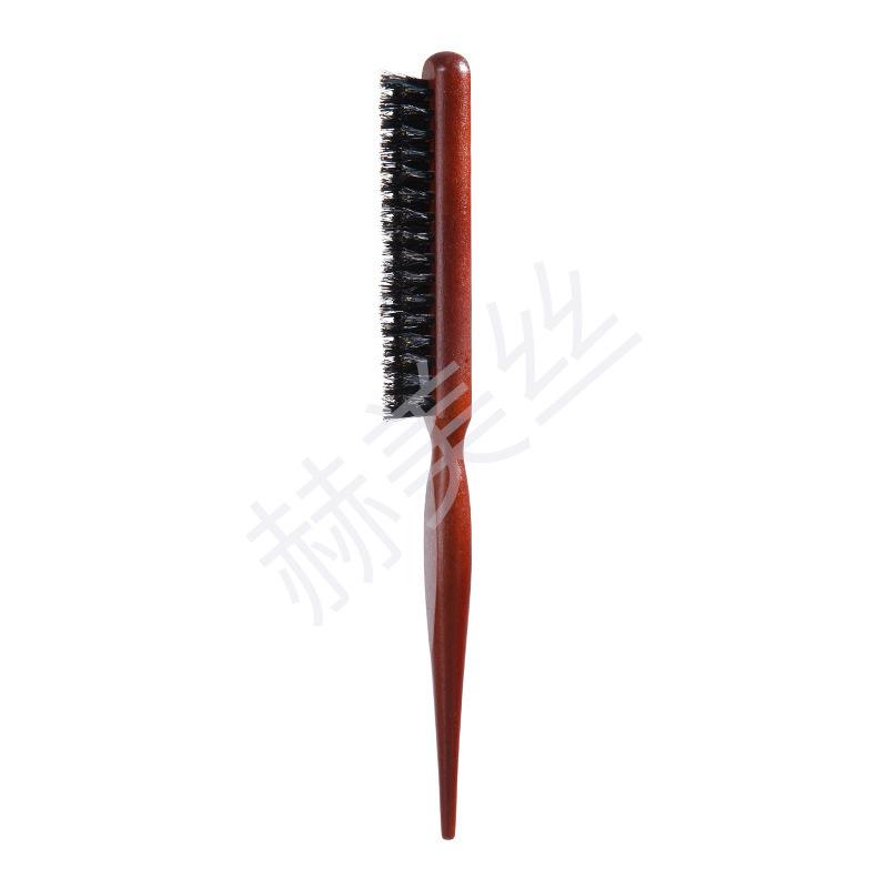 

Solid Wood Beard & Neck Brush: Three-Row Comb with Pig Bristles for Smooth Hair and Tidy Beard.