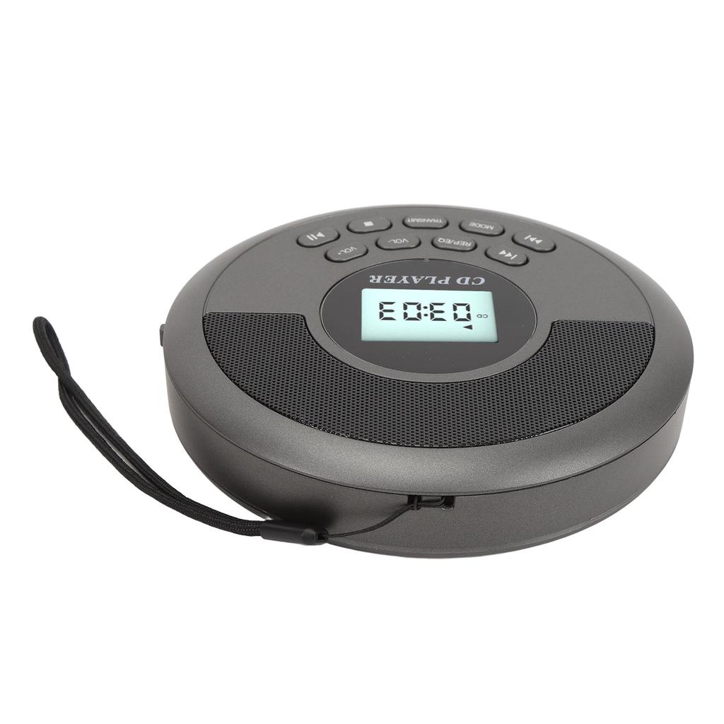 Portable CD Player USB BT Dual Speaker Rechargeable Disc Player for Home Car Travel Outdoor