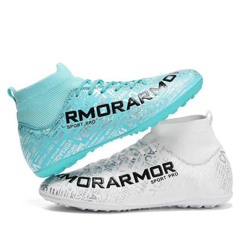Football shoes men's and women's tf broken nails ag nails students children's high-top primary and secondary school sports training sports shoes