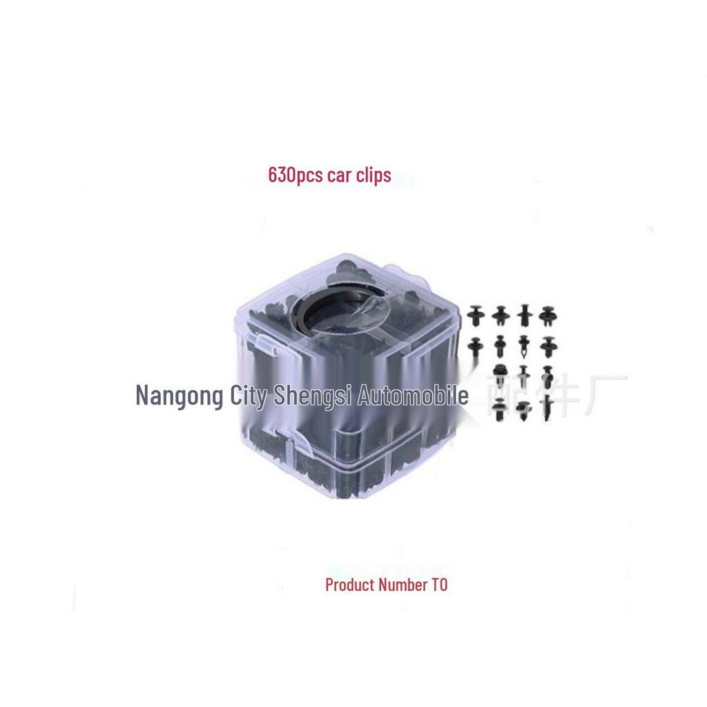 630pcs Three-Layer Boxed Car Trim and Bumper Fastening Clips