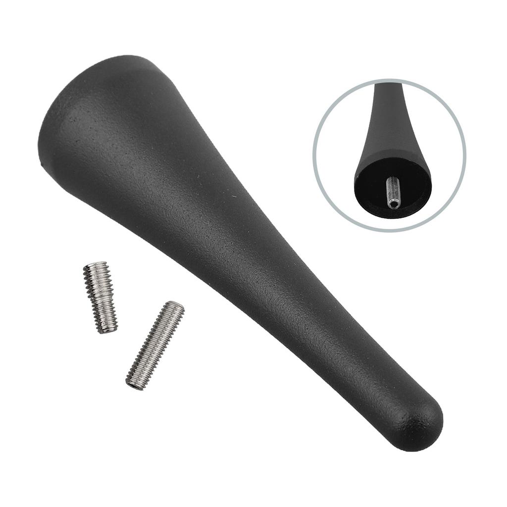 Antenna Mast Radio 9.6x2.7cm Aluminum Black For Mazda