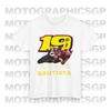 Verano Nueva Camiseta de Piloto Álvaro Bautista Camiseta de Carreras de Motociclismo Y2K Estampado Plano Algodón Top Igual para Hombre y Mujer Camiseta