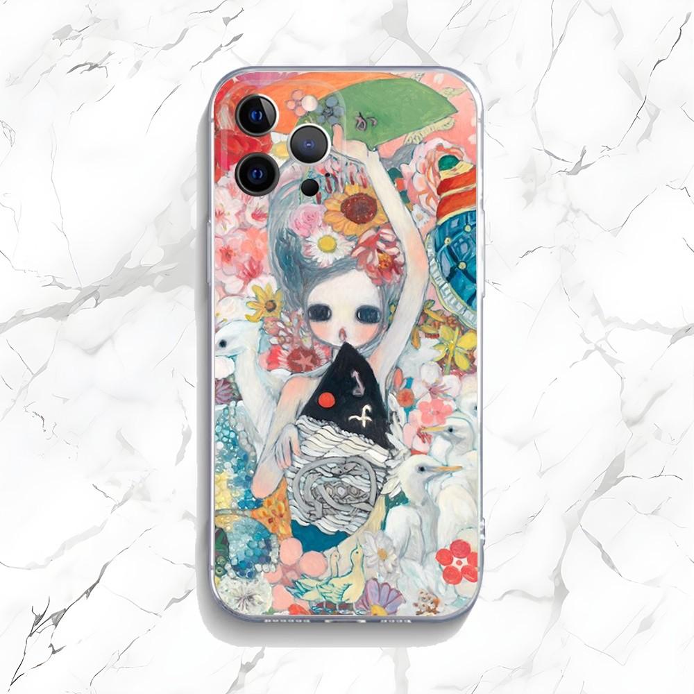 

Aya Takano paintings Phone Case For iPhone 16,15,14,13,12,11 Plus,Pro,Max,XR,XS,X,7,8 Plus,SE,Mini Transparent Silicone Soft iPhoneX