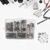 Hot Sale 250Pcs High Quality Stainless Steel Safety Pins DIY Sewing Tools Accessory Needles Large Safety Pin Small Brooch