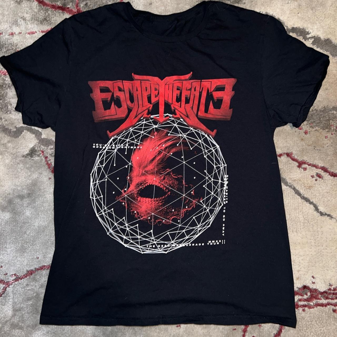 

26 Escape the Fate Band Music Tour Black T-Shirt Cotton Unisex FM55 Unisex T-Shirt XXXXL