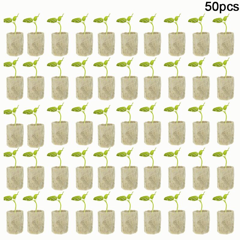 

Mini Compress Base Practical Rockwool Cubes Media Cube Soilless Cultivation Uk 100Pcs