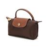 Longchamp LE PLIAGE ORIGINAL Series Short Handle Fabric Cowhide Dumpling Bag Cosmetic Bag Handbag Women's Tan 34175089P81
