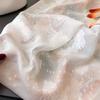 Fashion 180*70cm Women Silk Scarf Peony Flower Soft Silk Scarves Luxury Breathable Women Head Scarf Summer