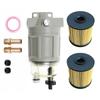 R12H (R12T Upgrade) Fuel Water Separator Marine Replaces S3240 120AT NPT ZG1/4-19 Spin-on Filter Includes 2 Fittings 2 Plugs