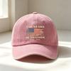 Printed Baseball Cap European and American Soft Top Washed Cotton Dad Hat Outdoor Sunshade Sun Protection Cap Embroidery Logo
