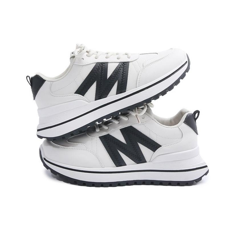 Herbst- und Winterschuhe für Damen, Damen-Sneaker, Weiße Sneaker, Low-Top mit runder Zehenpartie, Schnürschuhe, Freizeitschuhe