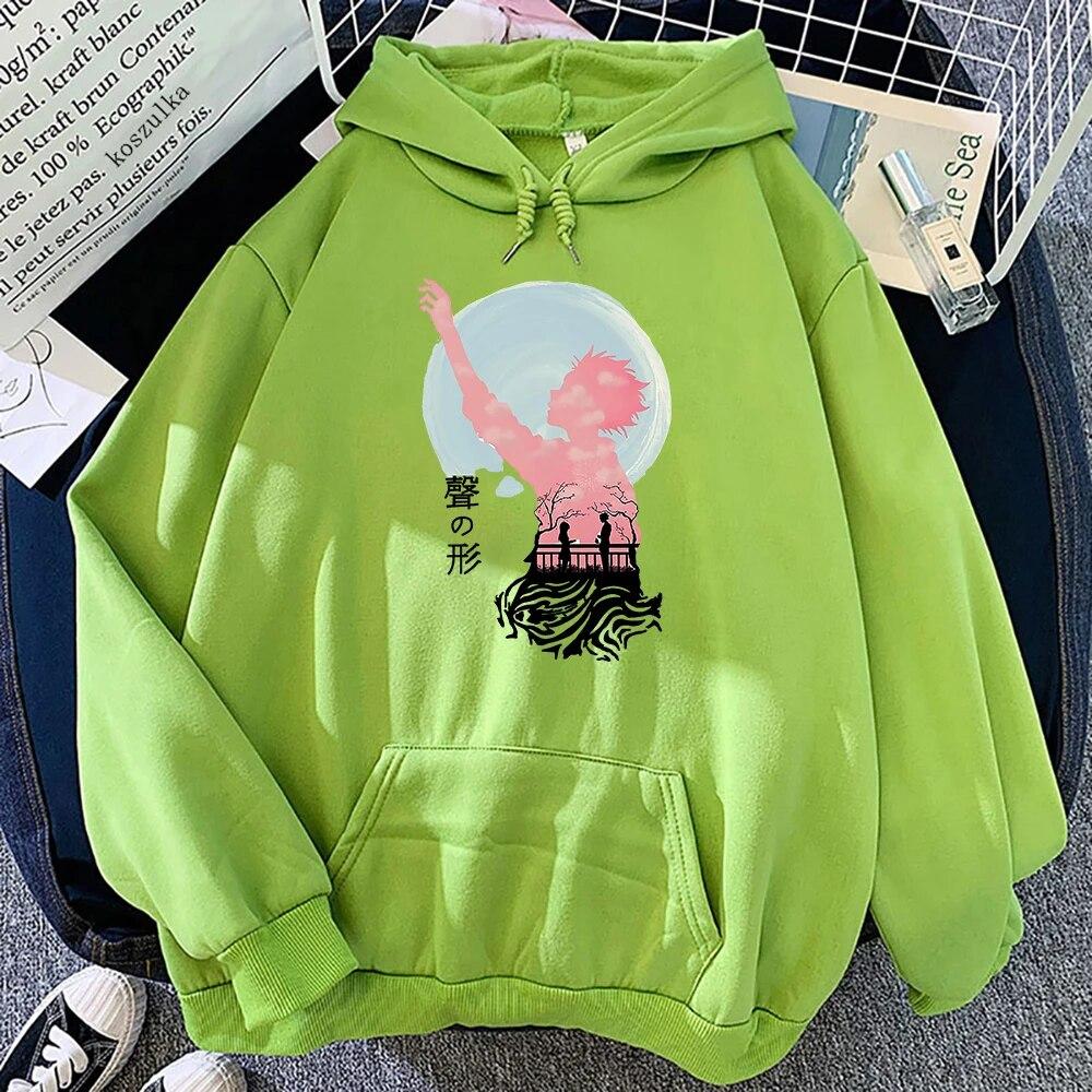 Anime A Silent Voice Hoodies Spring/Autumn Women/men Sweatshirt Koe No Katachi Hoodie Kawaii Clothing Unisex Sudaderas Warm Tops Unisex