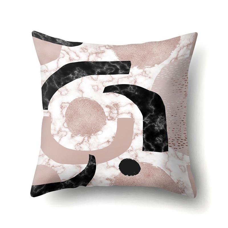 Geometric Simple Marble Print Pattern Cushion Cover Pillowcase Home Living Room Sofa Decorative Pillowcase