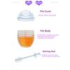 Honey Jar Large-Capacity Transparent Glass Honey Jar With Stirring Rod And Cover Honeycomb Shape Honey Containers Suitable
