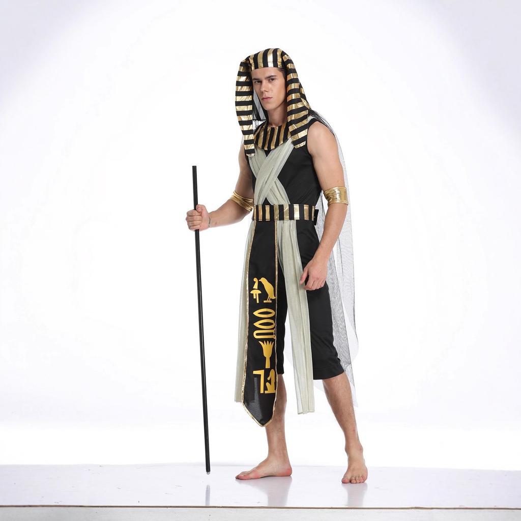 Halloween Costume Cosplay Egyptian Pharaoh Queen Greek Goddess Costume Stage Opera Performance Costume