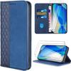 Case for iPhone 17 Pro Max - BRAND - Mosaic Pattern - Shockproof Protection - 2 Tempered Glasses - Navy Blue