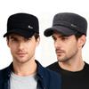 Unisex Winter Flat Top Cap Thickened Warm Coldproof Earmuffs Hat Casual Outdoor Dad Sports Hat