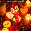 Year of the Snake New Year String Lights - Spring Festival Atmosphere with Fu Character & God of Wealth, Flashing Fairy Lights for Festive Decor