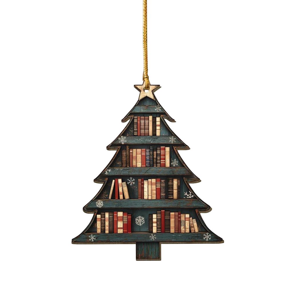 Christmas Book Tree Decoration - Christmas Tree Book Gifts, Book Lovers Gifts, Book Club Decorations, Book Exchange Gifts