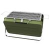 Metalen Geschikt-Stijl Draagbare Barbecue Grill - Groen